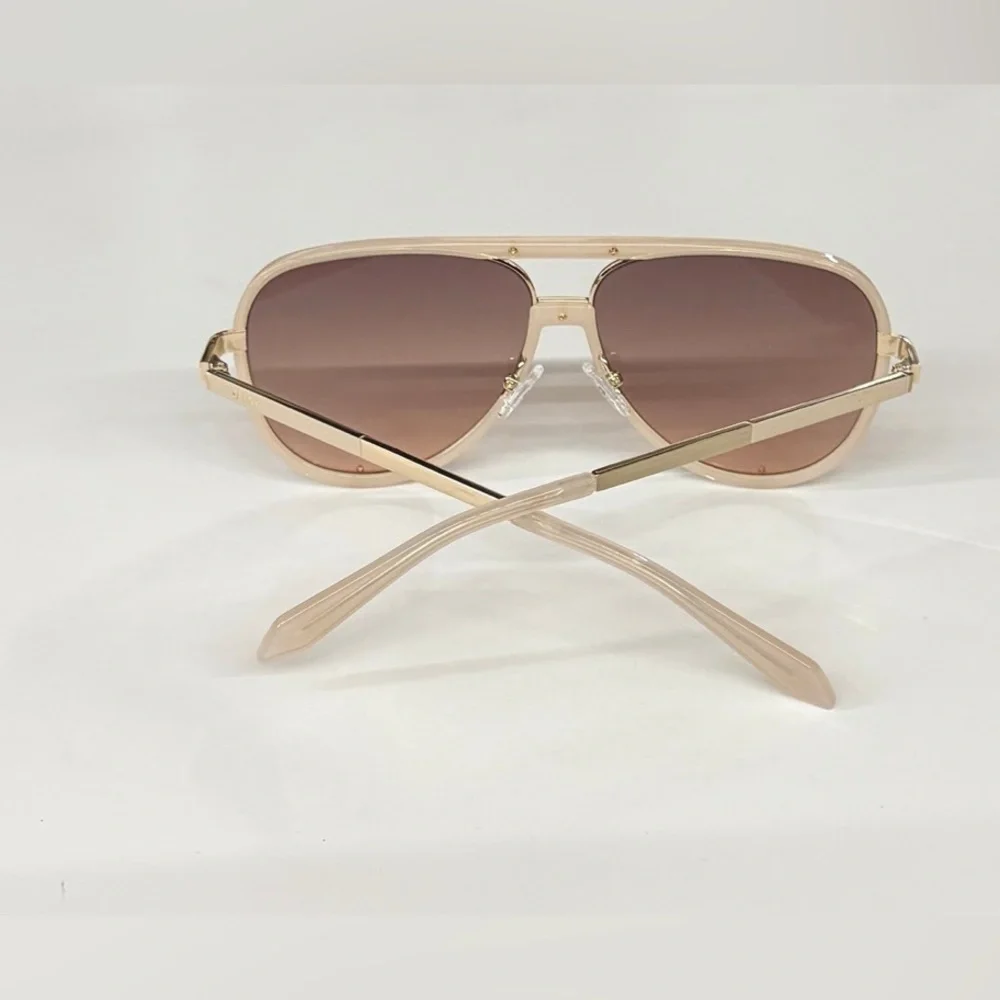 QUAY HIGH PROFILE Bone Frame / Brown Fawn Lens